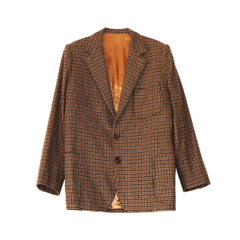 GIACCA BLAZER "TARTAN MARRONE" VINTAGE