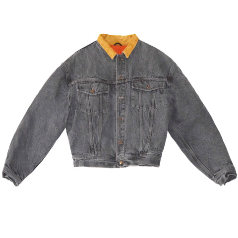 "GREY STONE WASHED" DENIM JACKET