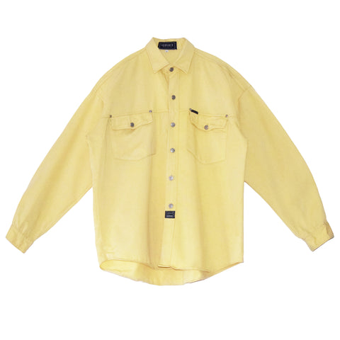 VINTAGE "VERSACE" LIGHT YELLOW SHIRT